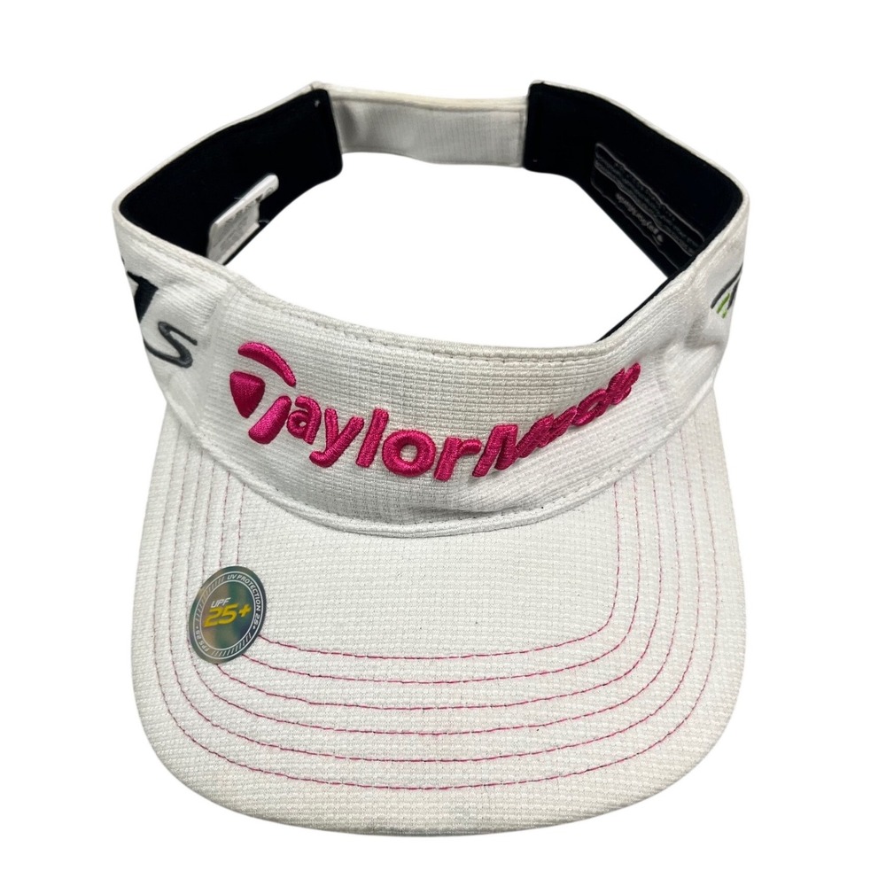 TaylorMade R11s RBZ Golf Visor Womens White Pink Embroidered Adjustable Hat